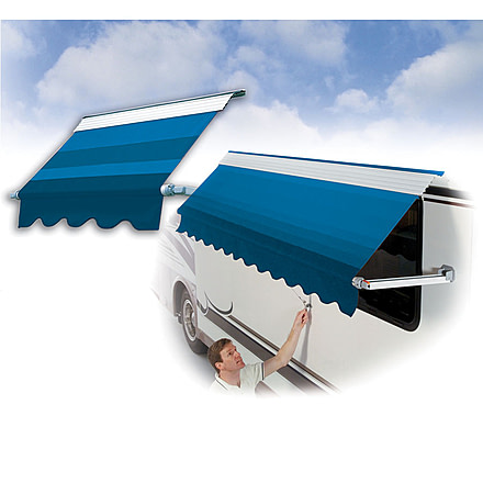 DOMETIC Elite Woven Acrylic Window Awning With Weathershield - 66in ...