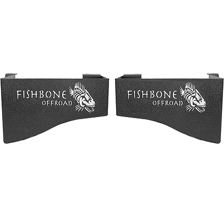 Fishbone Offroad Fishbone Wheel Well Storage Bins, 4 Door, Jeep Wrangler JK 2007 - 2018, Black Textured, FB25081