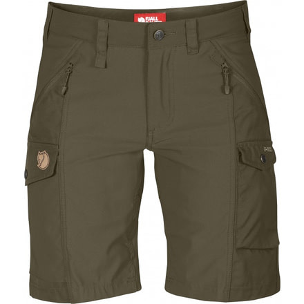 Dark Olive Fjallraven Womens Nikka Trousers 42