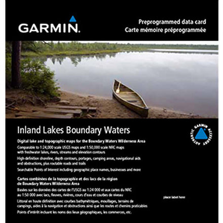 Garmin Inland Lakes Boundary Waters GPS Maps — CampSaver
