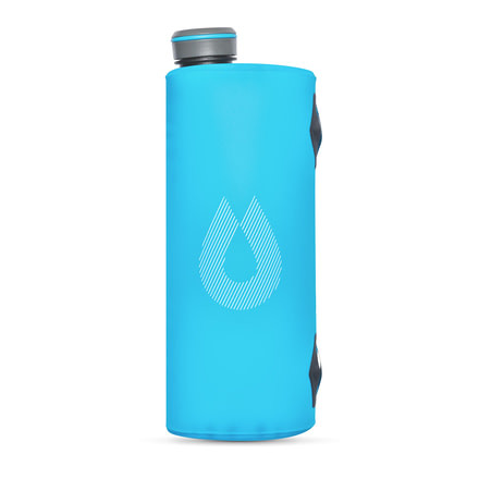 HydraPak UltraFlask Ultra-Light Collapsible BPA-Free Water Bottle Malibu Blue
