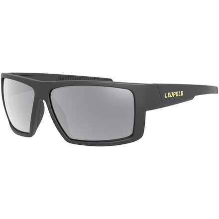 Leupold Switchback Mens Sunglasses, Matte Black Frame, Square Shadow Gray Flash Lens, Polarized, Regular-Wide, 179092
