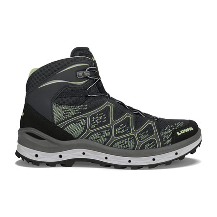 Lowa Aerox GTX Mid Surround Hiking Shoe - Womens, Black/Sage, 7, Medium, 3206119915-BLKSAG-M070