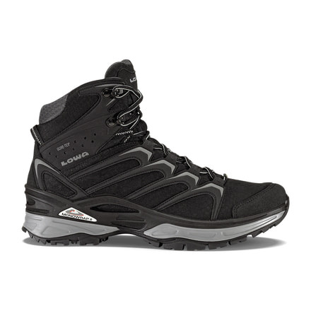 Lowa Innox GTX Mid Hiking Boot - Mens, Black/Gray, 8, Medium, 3106039930-BLKGRY-M080