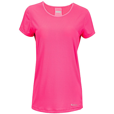 Aero Short Sleeve Shirt - Womens-Kinetic Pink-Medium