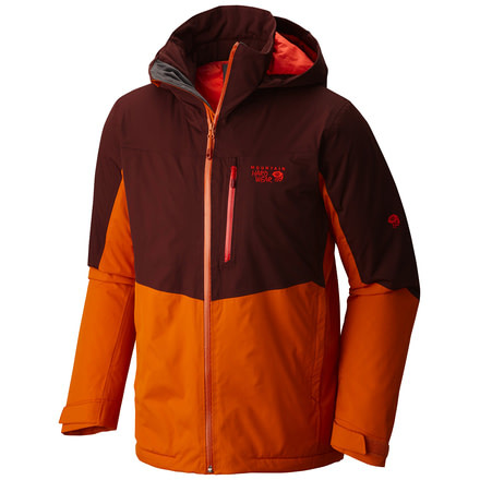 Mountain Hardwear South Chute Jacket - Men's-Redwood/Orange Copper-Small