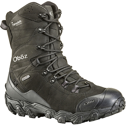 Oboz Bridger 10in Insulated B-DRY Winter Shoes - Mens, Midnight Black, 13, Wide, 82501-MIBL-W-13