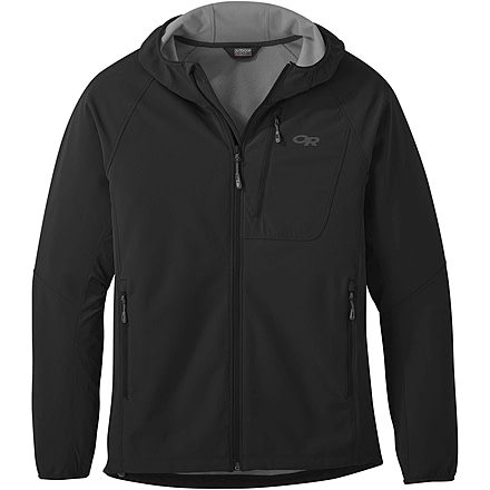 Outdoor Research Ferrosi Grid Hooded Jacket - Mens, Black, Extra Large, 2714190001009