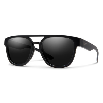 Smith Agency Sunglasses, Matte Black Frame, Chromapop Black Lens, 201910003536N