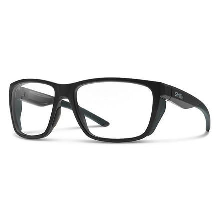 Smith Longfin Elite Sunglasses, Matte Black Frame, Clear Lens, 2023280035999