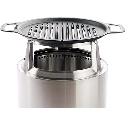 Solo Stove Bonfire Cast Iron Grill Top and Hub, Stainless-Steel, Cast-Iron Black, Medium, SSBON-COOKING-BUNDLE