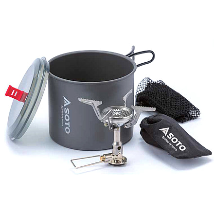 Soto New River Pot And Amicus w/ Igniter, Grey, OD-1NVE NR