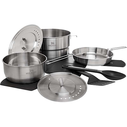 Stanley The Even-Heat Camp Pro Cook Set, Stainless, 4.75qt / 4.5L, 10-09230-001