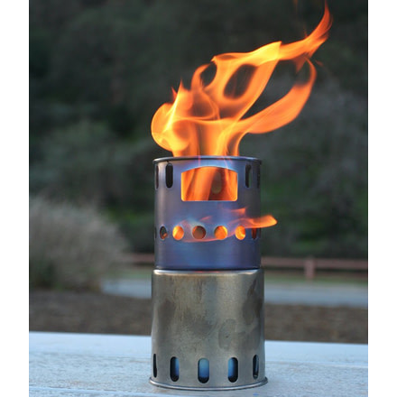 TOAKS Titanium Backpacking Wood Burning Stove, Grey, STV-11