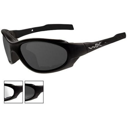 Wiley X XL-1 Sunglasses, Smoke Grey+Clear Lenses, Matte Black Frame 291