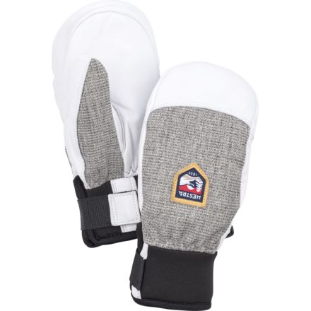 Hestra Army Leather Patrol Jr Mittens Uni With Free S H Hestra Army Leather Patrol Jr Mittens Uni Light Grey 03 32451