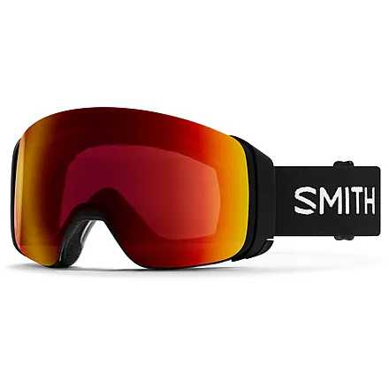 black, orange, and red goggles