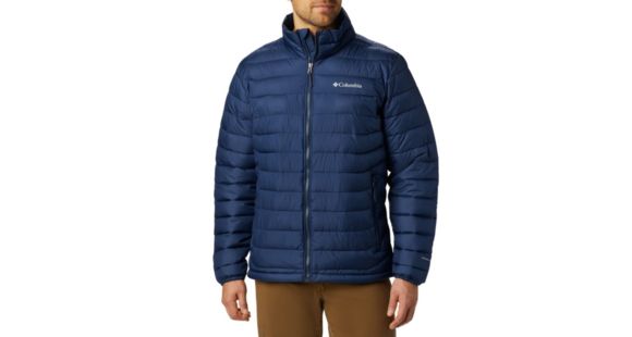 Collegiate Navy Columbia Herren Powder Lite Jacke XL