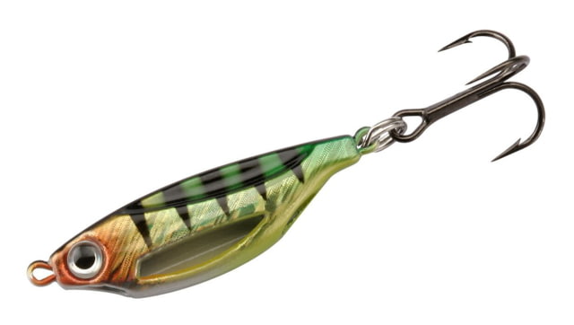 13 Fishing Flash Bang Jigging Rattle Spoon with Glow Sticks Perch 3/8oz 1-1/2in