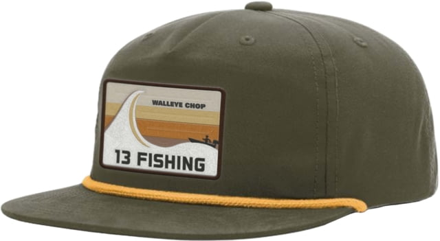 Rapala Walleye Chop Flat Brim Snapback Hat - Men's Green One Size