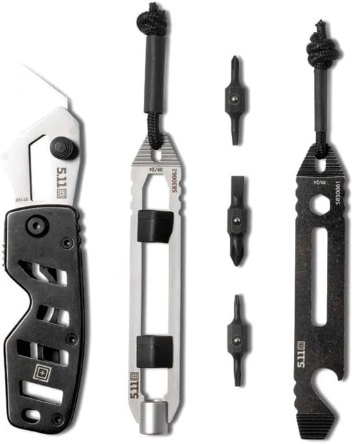 5.11 Tactical 5.11 Tactical Utility Gift 1/2in Folding Knife Set Multi Color  SZ
