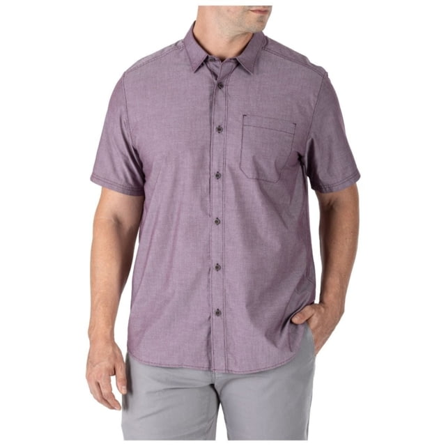 5.11 Tactical Carson Short Sleeve Shirt Fig Heather