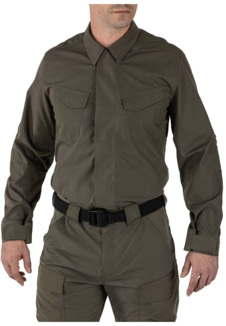 5.11 Tactical Quantum TDU FD L/S Shirt Tall - Mens Ranger Green XL