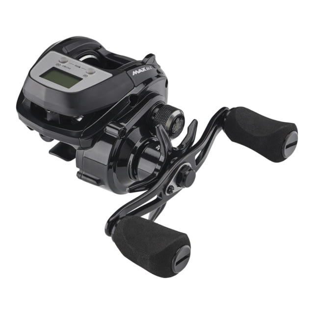 Abu Garcia MAX Digital Line Counter LH LP Reel Distance to Tip warning 5bgr 20lb Drag 110yds 12lb line. 8.64 oz MAX-LP-DLC-L