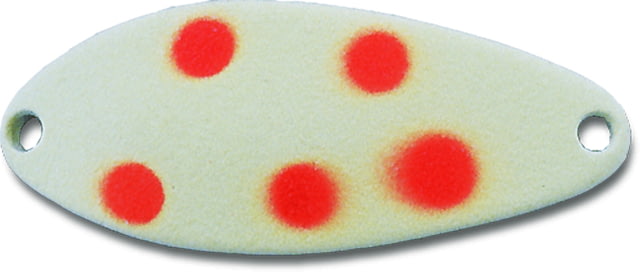Acme Little Cleo Spoon 2 1/2in 3/4oz Sinking Glow & Fluorescent Orange Dots