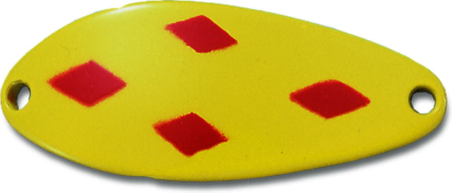 Acme Little Cleo Spoon 2 1/2in 3/4oz Sinking Yellow & Red Diamonds