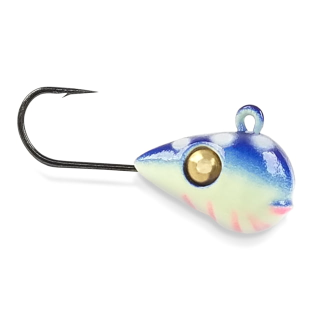 Acme Tungsten Sling Blade Ice Jig Glow Smurf Size 3