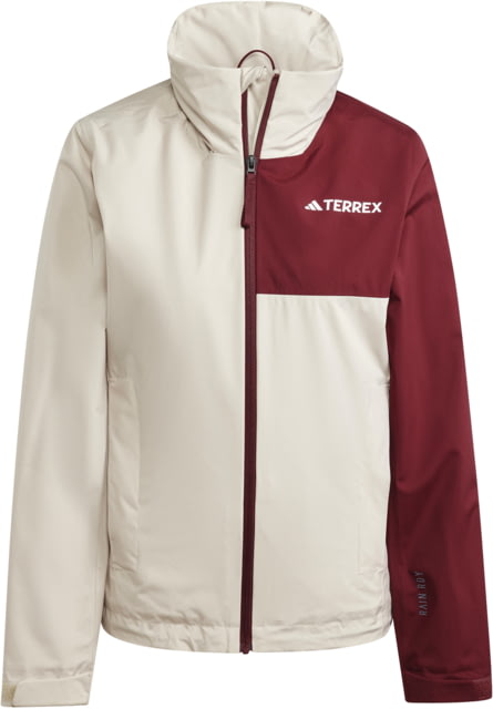 Adidas Terrex Multi Rain Rdy Two-Layer Rain Jacket – Women’s Wonder Beige/Shadow Red Large