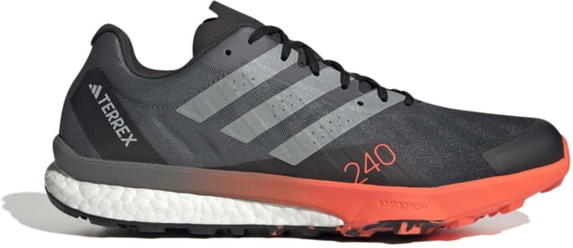 Adidas Terrex Speed Ultra Trail Running Shoes - Men's Black/Matte Silver/Solar Red 9US