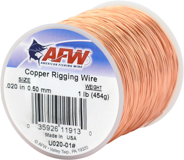AFW Copper Rigging Wire .020 In 0.51 mm Dia 1 Lb 454 G