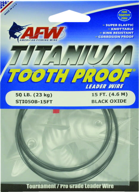 AFW Tooth Proof Titanium Leader Wire