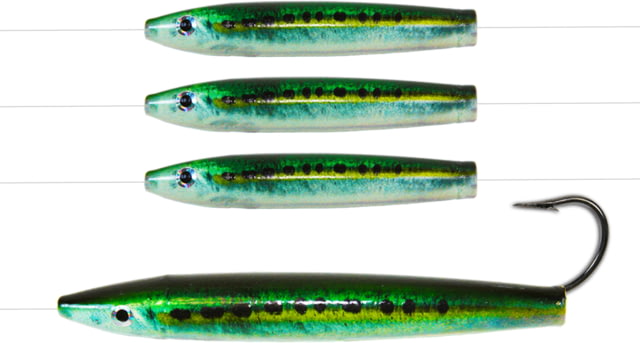 Ahi 6in Live Deception Daisy Chain Cedar Plug - Sardine 150lb Fluorocarbon