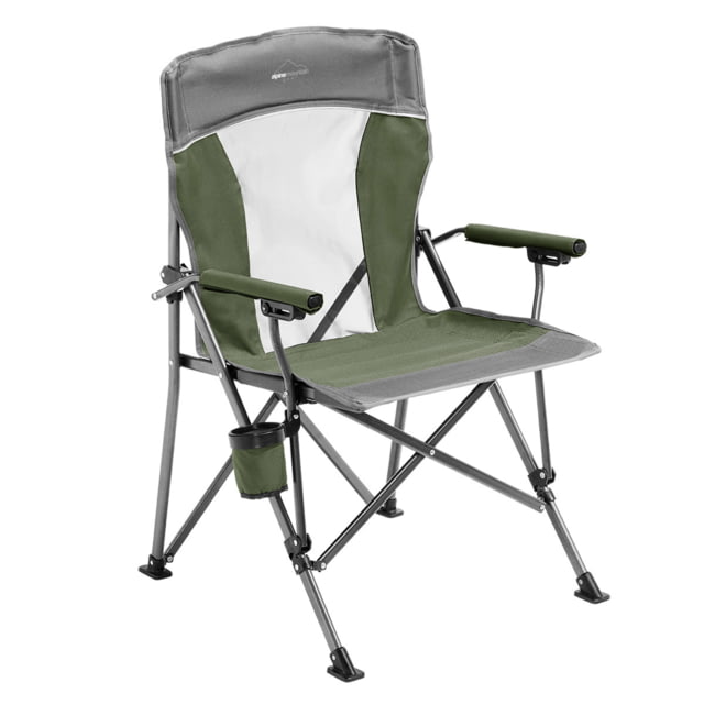 Alpine Mountain Gear Hard Arm Chair 600 D Polyester / Mesh Green