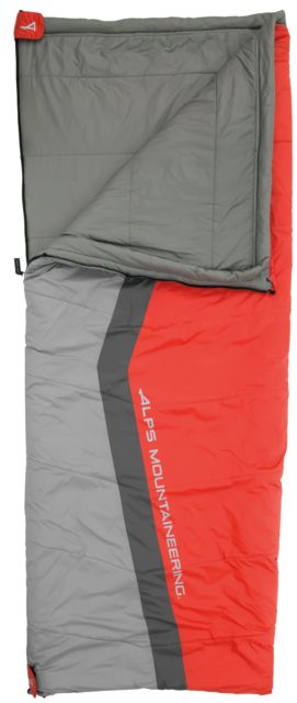 ALPS Mountaineering Cinch 40 Sleeping Bag Flame Red/Coal 35in x 82in