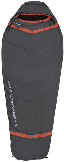 ALPS Mountaineering Wisp Sleeping Bag Charcoal/Red