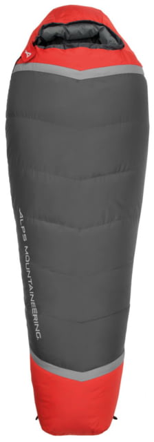 ALPS Mountaineering Zenith 0 Degrees Sleeping Bag Regular Charcoal/Red