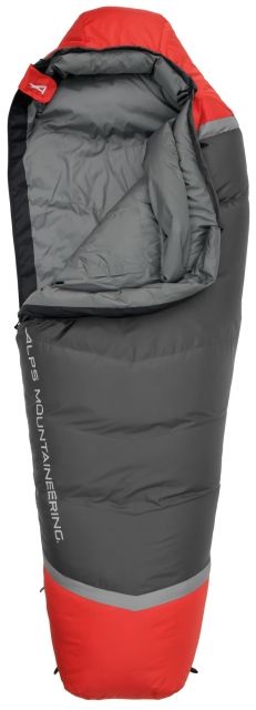 ALPS Mountaineering Zenith 0 Sleeping Bag Regular Flame Red/Coal 31in x 80in
