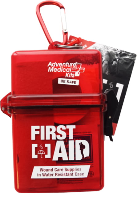 Adventure Medical Kits Adventure First Aid Kit Water Resistant 3 Oz 1-2 People Red