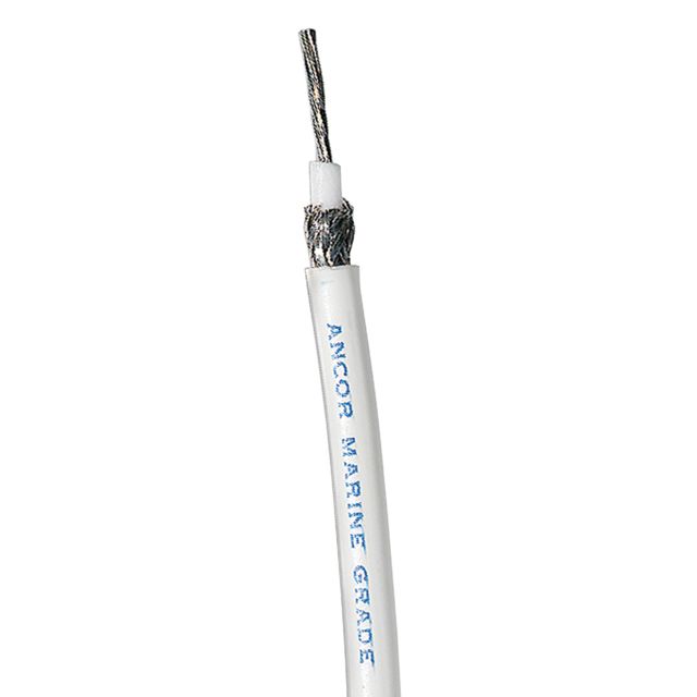 Ancor White RG 8X Tinned Coaxial Cable - 1000'