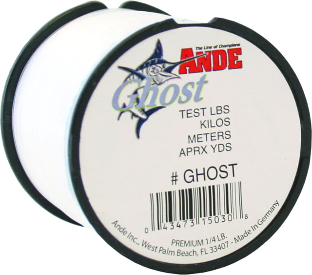Ande Line Ghost Monofilament Line 1/4lb Spool 25lb 500yd Clear
