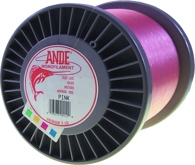 Ande Line Premium Mono Line 2lb Spool 25lb 4000yd Pink