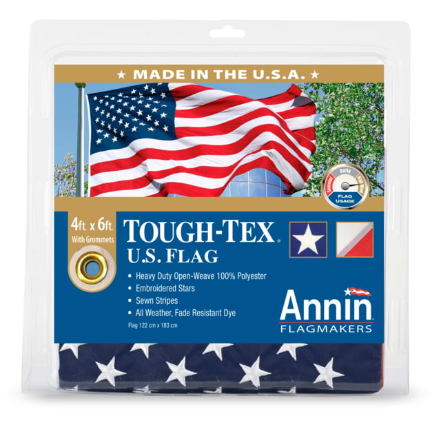 Annin Flags US Tough-Tex Flag Red/White/Blue 4ft x 6ft