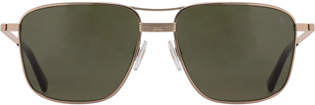 AO Airman Sunglasses - Men's Light Bronze Calobar Green AOLite Nylon Lenses Light Bronze / Calobar Green Polarized Lens 56-15-145