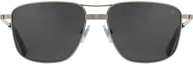 AO Airman Sunglasses - Men's Pewter True Color Gray AOLite Nylon Lenses Pewter / True Color Gray Polarized Lens 56-15-145