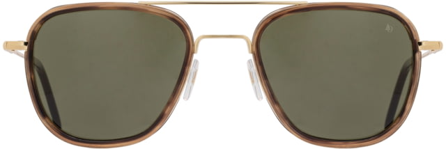 AO Flynn Sunglasses - Men's Gold Teak Calobar Green AOLite Nylon Lenses Gold Teak / Calobar Green Lens 55-22-145