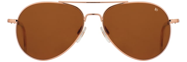 AO General Sunglasses Rose Gold Cosmetan Brown AOLite Nylon Lenses 55-14-140 B47